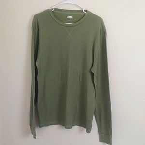 Green Thermal Long Sleeve Shirt